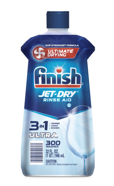 FINISH Jet Dry Rinse Aid 3in1 Klarspüler, glänzenderes Geschirr 946 m